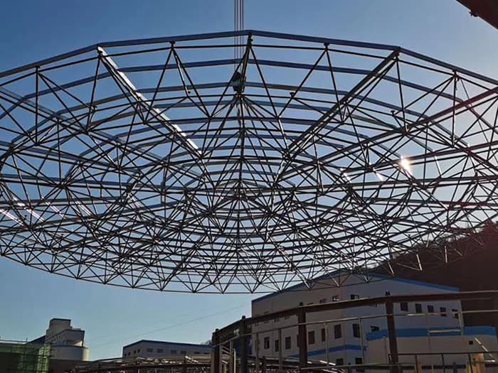 乐清螺栓球网架工程施工现场